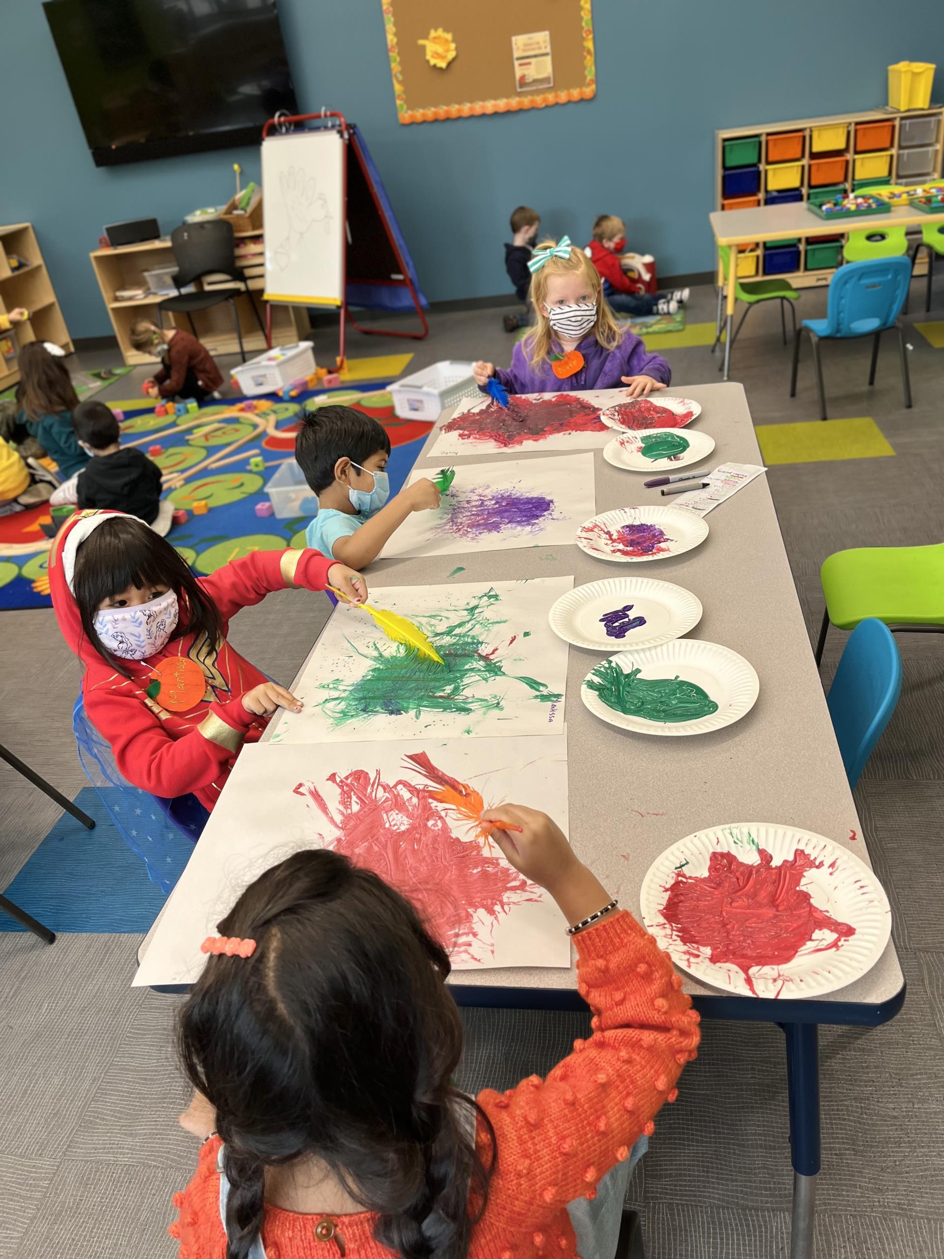 Kids Coloring in Preschool