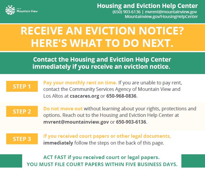 Eviction Steps English