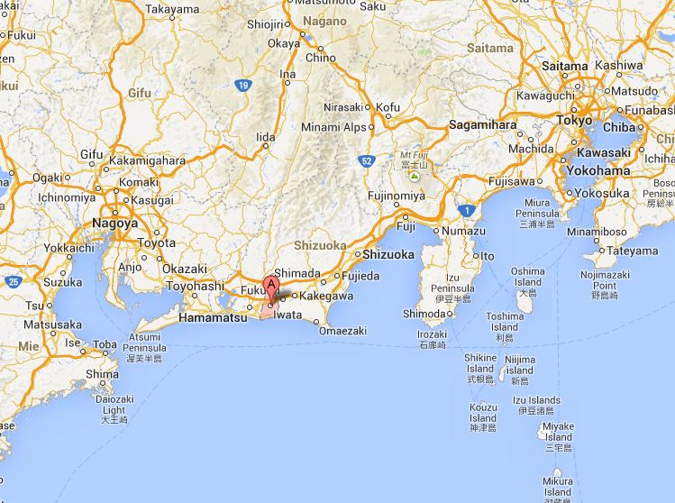 Iwata, Japan on Google Maps